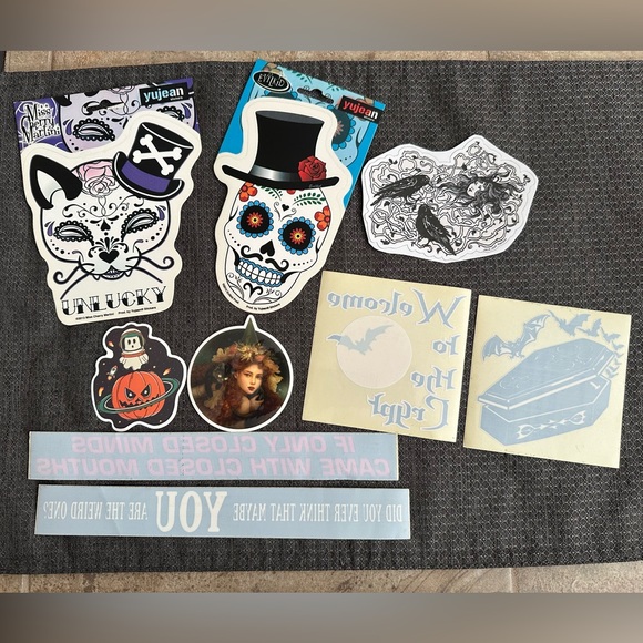 🦇💀 Goth/Spooky Sticker Bundle - Picture 1 of 5